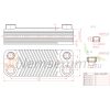 Plate heat exchanger 50 plates 90 kW with 2x3/4" and 2x1/2" external connection