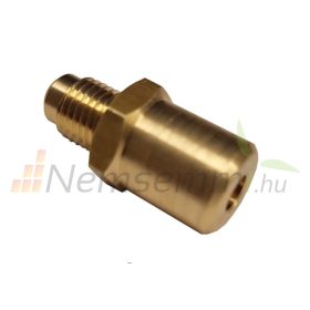   Hőcserélőbe forrasztható adapter 5/8" cső SAE szabványú, 1/4"-es menetes csatlakozásra
