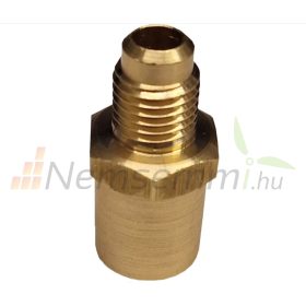   Hőcserélőbe forrasztható adapter 5/8" cső SAE szabványú, 3/8"-es menetes csatlakozásra