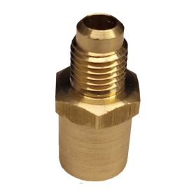   Hőcserélőbe forrasztható adapter 5/8" cső SAE szabványú, 5/8"-es menetes csatlakozásra