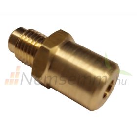   Hőcserélőbe forrasztható adapter 5/8" cső SAE szabványú, 5/8"-es menetes csatlakozásra