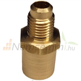   Hőcserélőbe forrasztható adapter 7/8" cső SAE szabványú, 1/2"-es menetes csatlakozásra