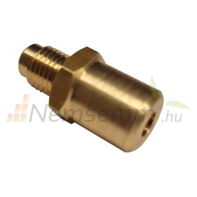   Hőcserélőbe forrasztható adapter 7/8" cső SAE szabványú, 3/8"-es menetes csatlakozásra