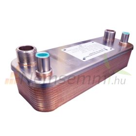   Gáz-folyadék hőcserélő Freon hőcserélő 20 lemezes Ba-26-20-F hűtőközegekhez 0,52m²