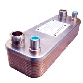   Gáz-folyadék hőcserélő Freon hőcserélő 34 lemezes Ba-26-34-F hűtőközegekhez 0,88m²