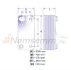 Gas-liquid heat exchanger Freon heat exchanger 70 plates Ba-26-70-F for refrigerants 1.82m²