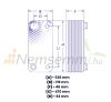 Gas-liquid heat exchanger Freon heat exchanger 16 plates Ba-68-16-F for refrigerants 1,090m²