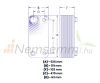 Gas-liquid heat exchanger Freon heat exchanger 40 plates Ba-68-40-F for refrigerants 2.72 m²