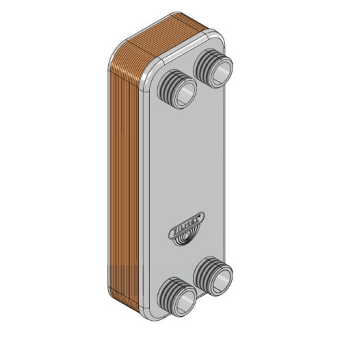 Plate heat exchanger ZILMET ZB-250 single-phase brazed heat exchanger 24 plates