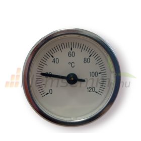   Hüvelyes hőmérő 1/2" csatlakozás 0°-120°C hőmérséklet tartomány