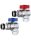 Shut-off valve set with thermometer 1" DN25 ball valve with thermometer, valve with temperature gauge