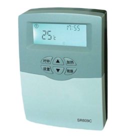   Hőmérséklet mérő és fűtés kapcsoló 20 méter kábellel SR609C Tartályos napkollektor hőmérő + vezérlés fűtés kapcsoláshoz NTC10K érzékelővel. 