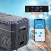 25 literes kétzónás kompresszoros autós hűtőláda Bluetooth vezérléssel hordozható hűtőszekrény fagyasztó