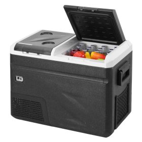   Kétzónás kettős vezérlésű 36 literes autós hűtőláda jégkockakészítővel - IC36