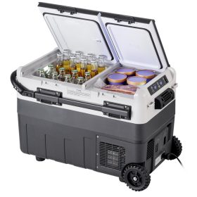 50 literes kétzónás kompresszoros autós hűtőláda hordozható autós fagyasztó