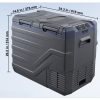 40 literes, kétzónás, kompresszoros autós hűtőláda hordozható fagyasztó 60W