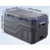 35 literes kétzónás kompresszoros autós hűtőláda hordozható fagyasztó 60W