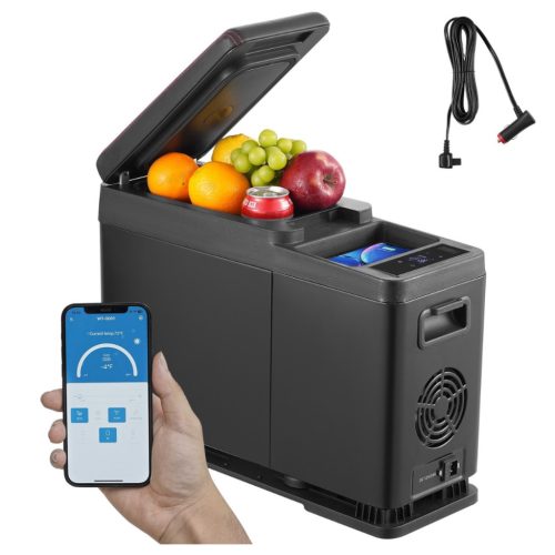 8 literes kompresszoros egyzónás mini hűtőláda 45W hűtődoboz utazáshoz