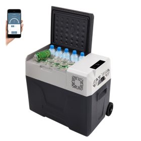   50 literes kompresszoros autós hűtőláda mobil hűtés rozsdamentes acél kivitelben -20 °C-ig - CX50