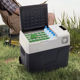   50 literes kompresszoros autós hűtőláda mobil hűtés rozsdamentes acél kivitelben -20 °C-ig - CX50