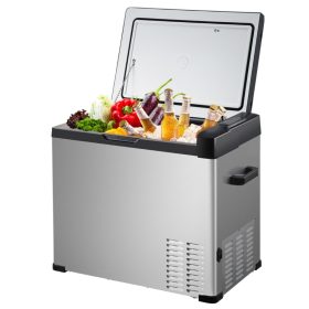 Elektromos kompresszoros hűtőláda 40 literes hűtőláda 12/24V és 110-240V mini fagyasztó -20 °C-ig autóhoz