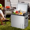 Elektromos kompresszoros hűtőláda 40 literes hűtőláda 12/24V és 110-240V mini fagyasztó -20 °C-ig autóhoz