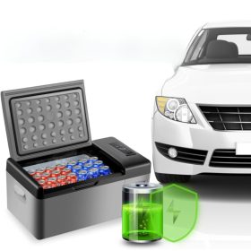 15 literes mini hűtőláda autóba és kempingezéshez kompresszoros mini fagyasztó -20 °C-ig