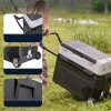 38 literes Gurulós autós hűtőláda kétzónás kompresszoros mini fagyasztó 12/24V -20 °C-ig