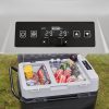53 literes gurulós kompresszoros hűtőláda autóba kétzónás elektromos mini fagyasztó 12/24V -20 °C-ig