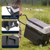 53 literes gurulós kompresszoros hűtőláda autóba kétzónás elektromos mini fagyasztó 12/24V -20 °C-ig