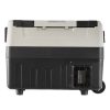 55 literes gurulós kompresszoros hűtőláda autóba kétzónás mini fagyasztó 12/24V -20 °C-ig
