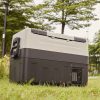 45 literes kompresszoros, gurulós autós hűtőláda kétzónás elektromos mini fagyasztó 12/24V -20 °C-ig