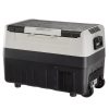 45 literes kompresszoros, gurulós autós hűtőláda kétzónás elektromos mini fagyasztó 12/24V -20 °C-ig