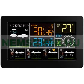   Okos időjárás állomás kültéri érzékelővel, színes kijelzővel 5 napos időjárási trend követés
