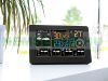 Smart weather station with outdoor sensor, color display, 5-day weather trend tracking