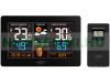 Smart weather station with outdoor sensor, XL color display