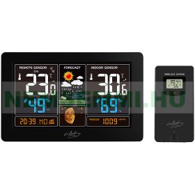   Okos időjárás állomás kültéri érzékelővel, XL színes kijelzővel