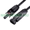 Solar panel twin connector set MC4, common, distribution connector pair 1000V maximum voltage and 30A maximum current. 