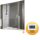 Infrared mirror infrared panel 60x60 cm with 300 Watt digital thermostat