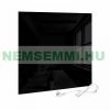 Infrared panel with glass cover in glossy black color 450W 