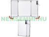 Folding far infrared heating panel with aluminum frame, up to 80 ° C, 315 W
