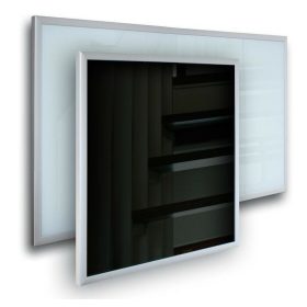 Infra panel üveg borítással fehér színben 600W