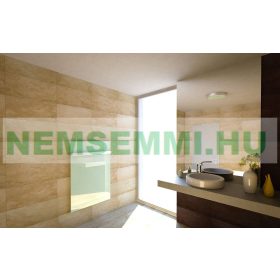 Infra panel üveg borítással fehér színben 600W