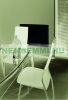 Infrared panel with glass cover in black color 600W