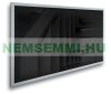 Infrared panel with glass cover in black color 600W