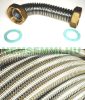 DN12 inox, i.e. stainless steel pipe water pipe, solar collector connection pipe, flexible solar line. Fits 1/2" steel or 14mm copper pipe