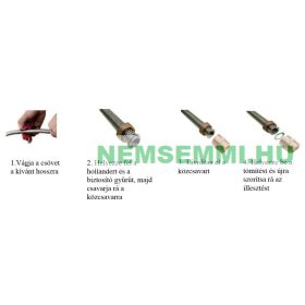 napkollektor saválló gégecső 50 méter