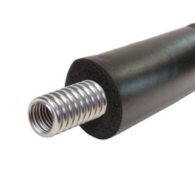 Napkollektor DN16 flexibilis szolár bordáscső szigeteléssel együtt! A gégecső inox, rozsdamentes