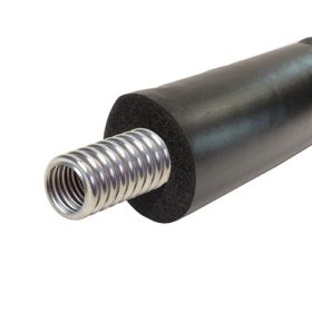 Napkollektor DN32 flexibilis szolár cső szigeteléssel együtt! A gégecső inox, azaz rozsdamentes