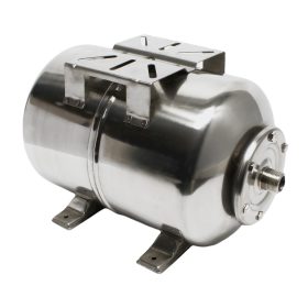   Rozsdamentes tágulási tartály 24 liter fekvő inox saválló hidrofor EPDM membrán